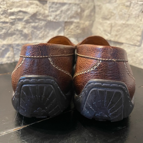 Martin Dingman Countrywear Driver Penny Loafer Tan Leather Slip-On Loafers 10.5M - Picture 7 of 9